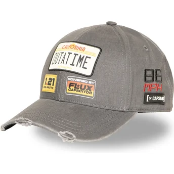 Cepur izliekta pelēks snapback Outatime BTF1 OUTB Back To The Future Atpakaļ nākotnē no Capslab