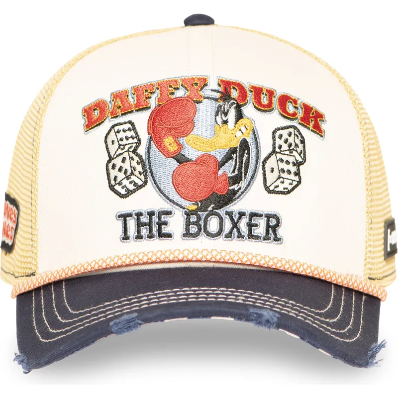 beige-och-marinbla-trucker-keps-pato-lucas-loo13-pcsmcbb-looney-tunes-fran-capslab