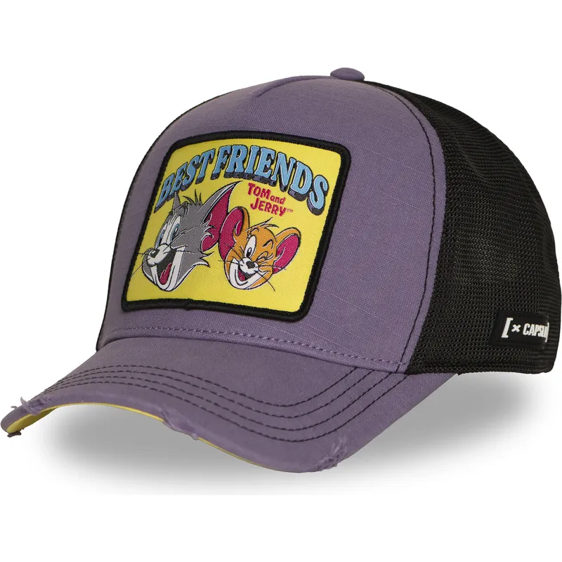 cap-izliekta-violet-snapback-tom-and-jerry-looney-tunes-no-capslab