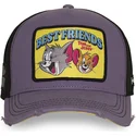 trucker-keps-lila-tom-och-jerry-taj8-besb-looney-tunes-fran-capslab
