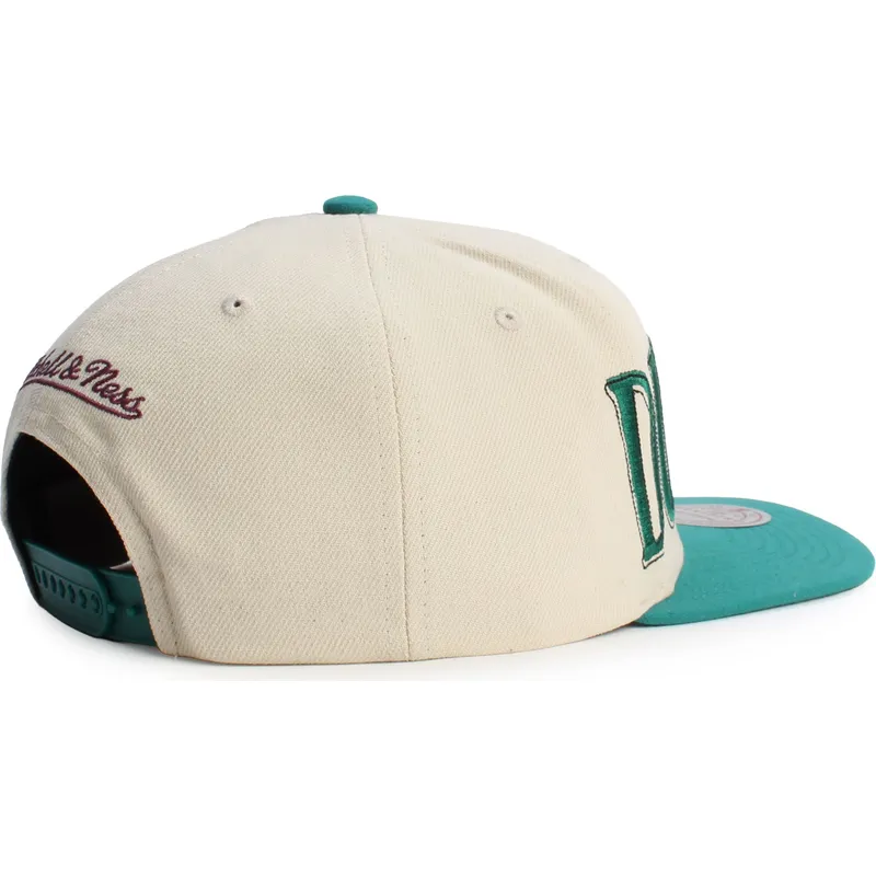 zielono-bezowa-plaska-czapka-snapback-across-the-board-anaheim-ducks-nhl-od-mitchell-ness