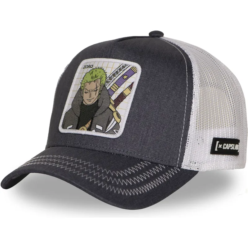 cap-izliekta-gray-snapback-roronoa-zoro-one-piece-no-capslab cap-izliekta-gray-snapback-roronoa-zoro-one-piece-no-capslab