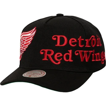 Schwarze gebogene Snapback-Kappe Busted Pro von Detroit Red Wings NHL von Mitchell & Ness