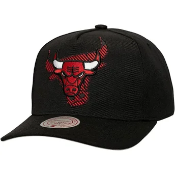 Cepur izliekta melns snapback Tilted Pro no Chicago Bulls NBA no Mitchell & Ness