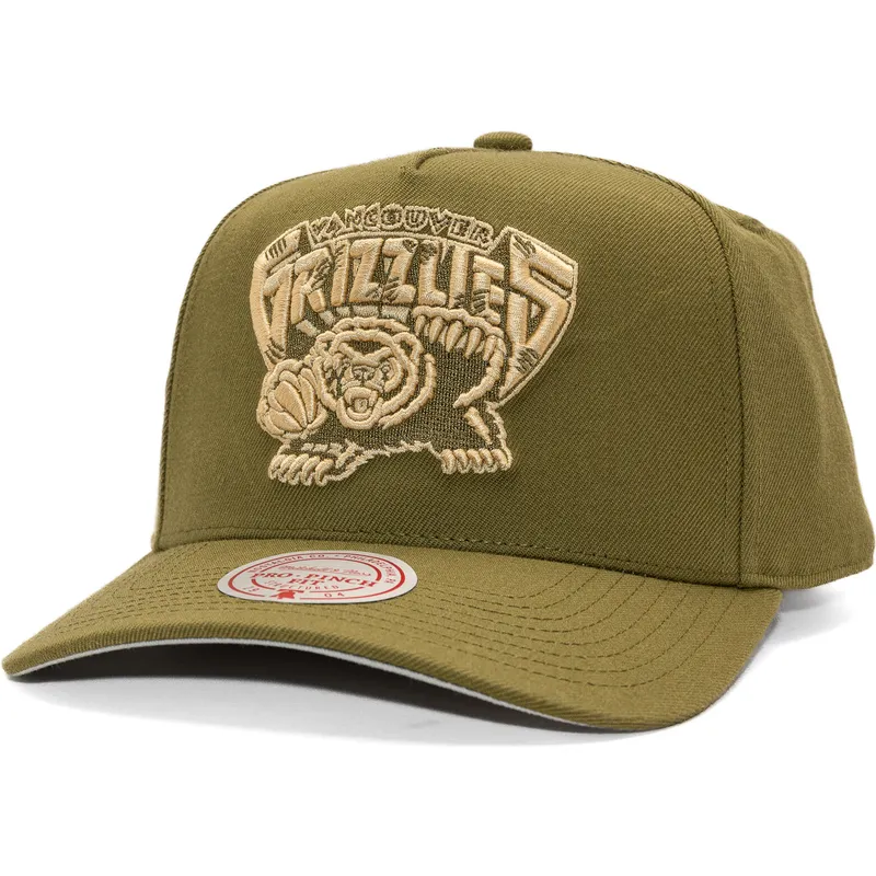 zielona-czapka-z-daszkiem-snapback-fashion-basic-pro-vancouver-grizzlies-nba-mitchell-ness