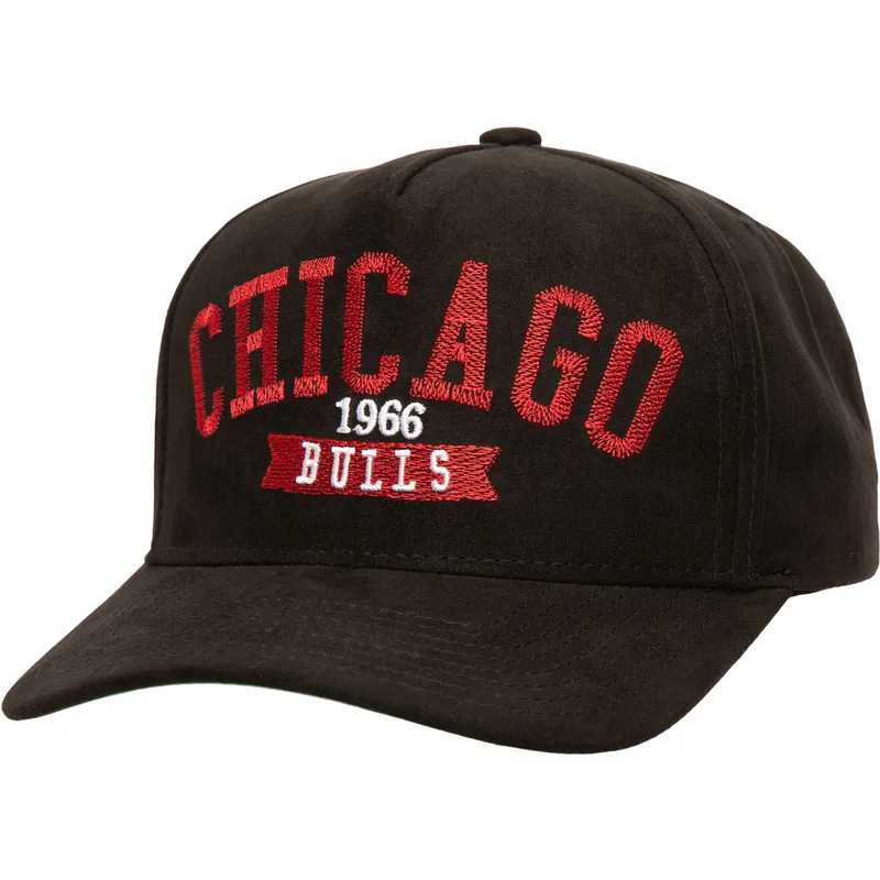 casquette-courbee-noire-snapback-shady-suede-pro-chicago-bulls-nba-mitchell-ness