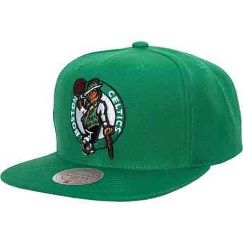 Zielona płaska czapka snapback Team Ground 2.0 Boston Celtics NBA od Mitchell & Ness
