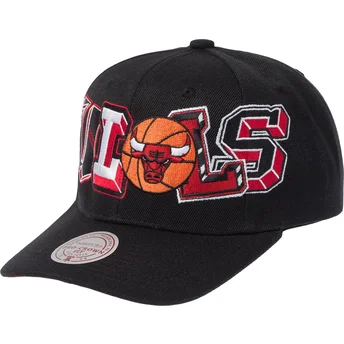 Cap izliekta black snapback Hyper Type Pro no Chicago Bulls NBA no Mitchell & Ness