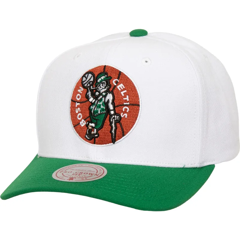 mitchell-ness-curved-brim-team-2-tone-20-pro-boston-celtics-nba-green-snapback-cap