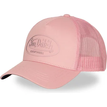 Cepur izliekta truckeris rozā snapback LOG20 no Von Dutch