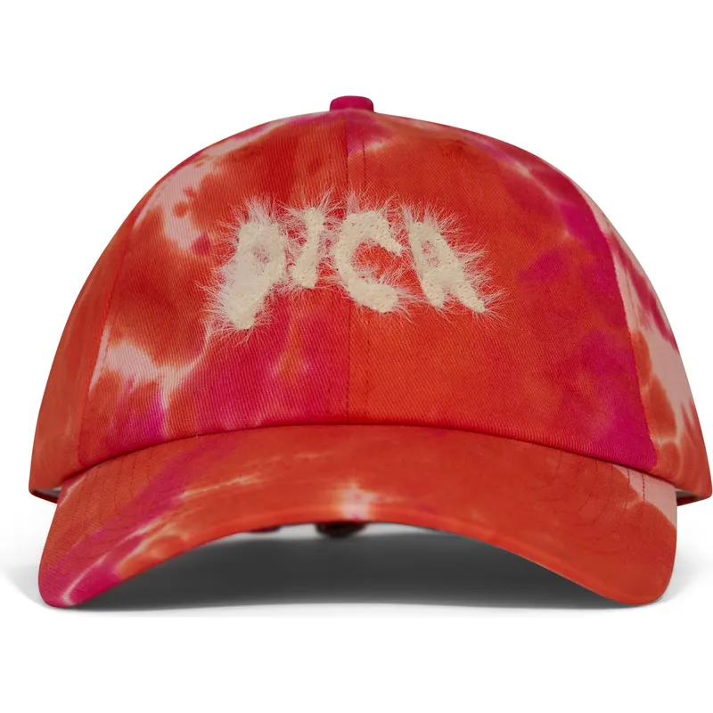 rozowa-regulowana-czapka-z-daszkiem-pica-hairy-batik-od-pica-pica