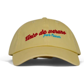 Gorra curva amarilla ajustable Tinto de Verano de Pica Pica