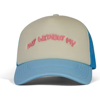 Casquette trucker bleue et blanche Not Without My Pica Pica