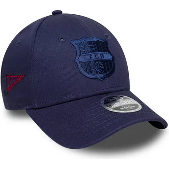Granatowa czapka z daszkiem snapback dla chłopca 9FORTY M-Crown Graphic FC Barcelona LALIGA New Era
