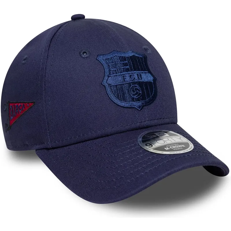 cepur-izliekta-tumsi-zils-snapback-berniem-9forty-m-crown-graphic-no-fc-barcelona-laliga-no-new-era