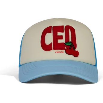Czapka trucker niebiesko-biała CEO of Fun Pica Pica