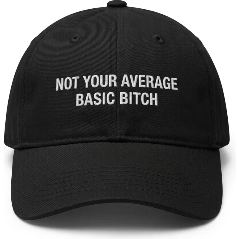 cepur-izliekta-melns-regulejama-lente-not-your-average-basic-bitch-no-pica-pica