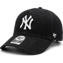 casquette-courbee-noire-snapback-mvp-dt-denim-new-york-yankees-mlb-47-brand