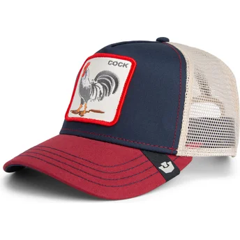 Casquette trucker bleue marine coq All American Rooster...