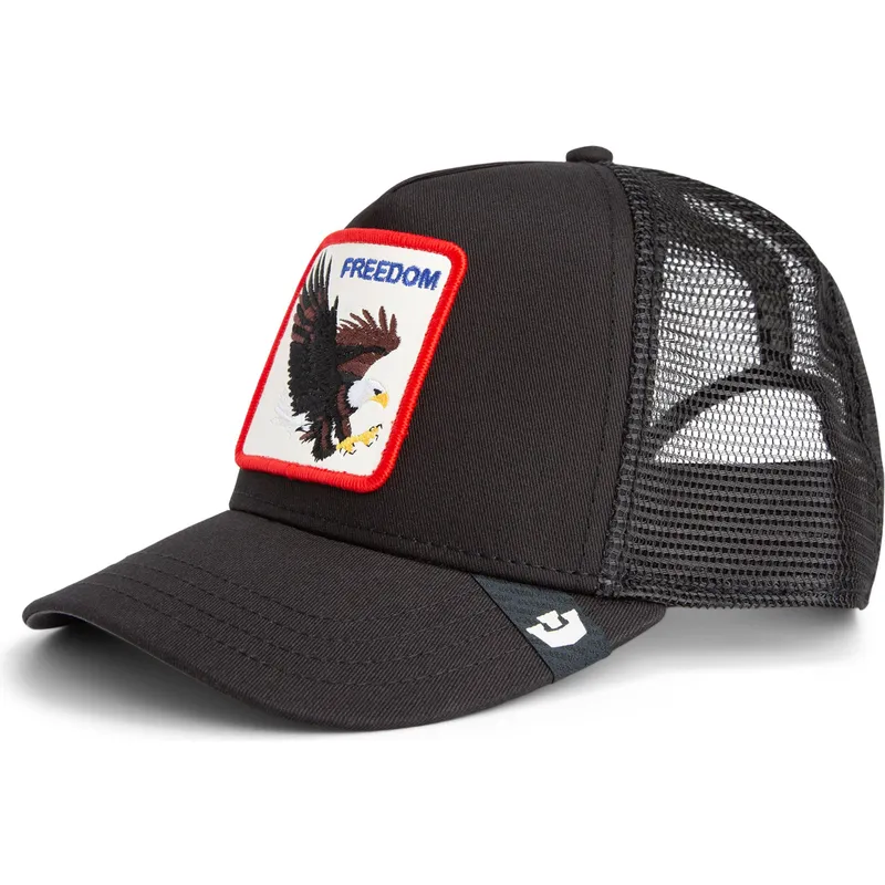 czapka-trucker-czarna-orzel-freedom-od-goorin-bros