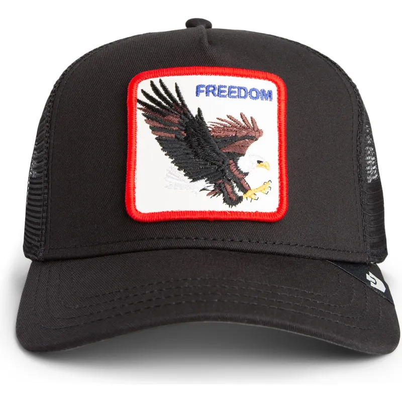 cepur-izliekta-truckeris-melns-snapback-freedom-the-farm-no-goorin-bros