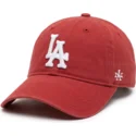 casquette-courbee-rouge-ajustable-archive-los-angeles-dodgers-mlb-american-needle