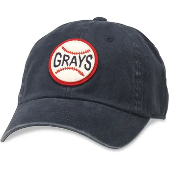 Cepur izliekta melns regulējams Archive no Homestead Grays MLB no American Needle