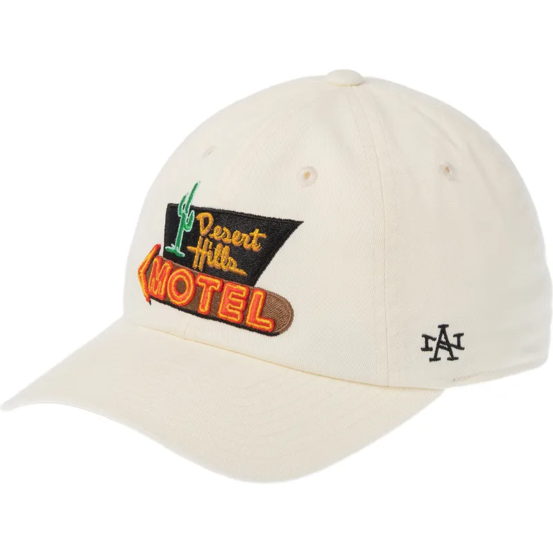 american-needle-curved-brim-desert-hill-motel-ballpark-beige-adjustable-cap