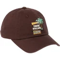 casquette-courbee-marron-ajustable-twin-palms-village-ballpark-american-needle