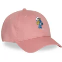 capslab-curved-brim-smurfette-smu2-fetb-the-smurfs-pink-adjustable-cap