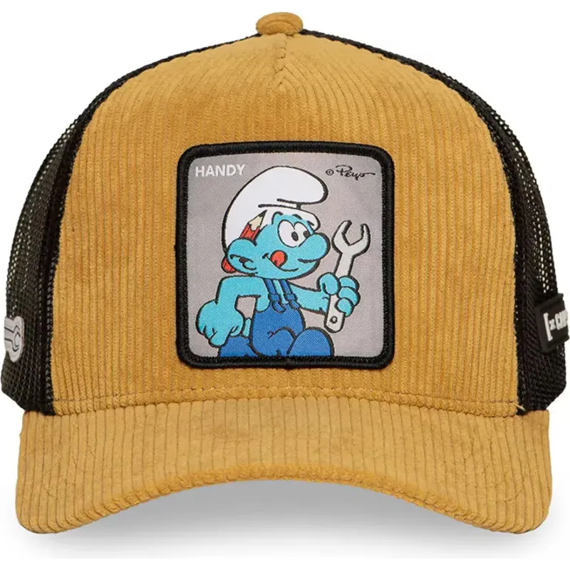 cap-izliekta-brown-snapback-handy-smurf-the-smurfs-no-capslab