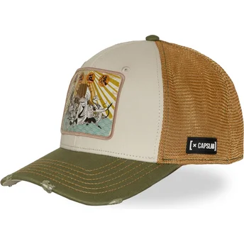 Trucker-Cap beige und grün KFP DRA Kung Fu Panda von Capslab