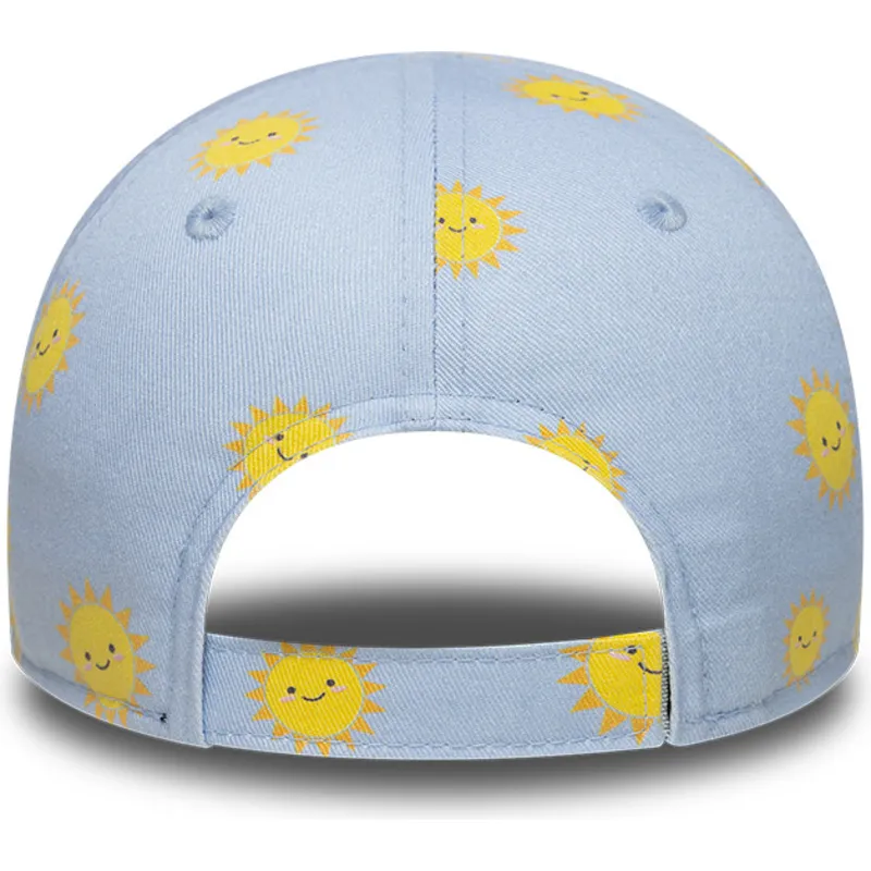 casquette-courbee-bleue-ajustable-pour-enfant-9forty-summer-all-over-print-new-york-yankees-mlb-new-era