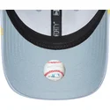 blaue-gebogene-verstellbare-kappe-fur-kinder-9forty-summer-all-over-print-der-new-york-yankees-mlb-von-new-era