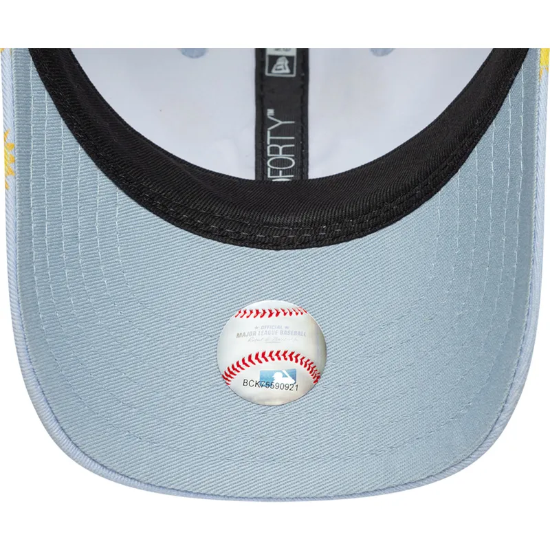 new-era-curved-brim-youth-9forty-summer-all-over-print-new-york-yankees-mlb-blue-adjustable-cap