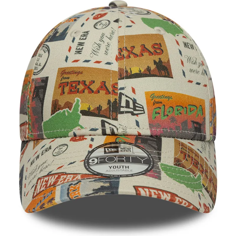 casquette-courbee-multicolore-ajustable-pour-enfant-9forty-location-all-over-print-new-era