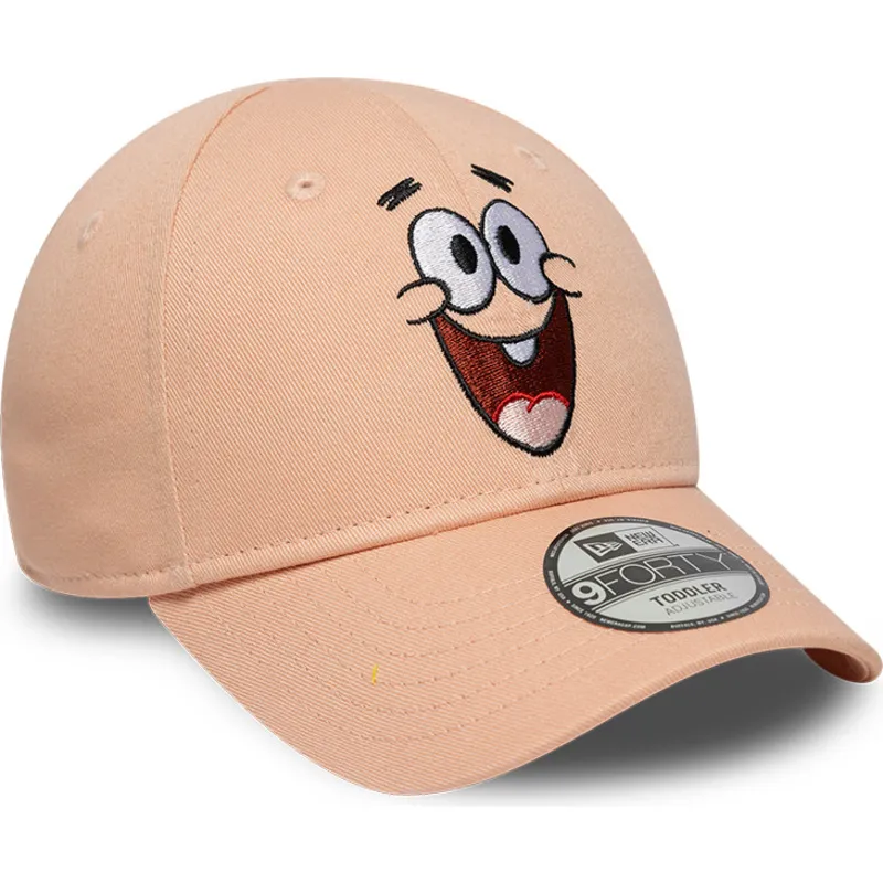 rozowa-regulowana-czapka-z-zakrzywionym-daszkiem-dla-dziecka-9forty-face-patryk-rozgwiazda-spongebob-kanciastoporty-new-era