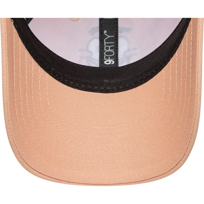 casquette-courbee-rose-ajustable-pour-enfant-9forty-face-patrick-etoile-mer-bob-l-eponge-new-era