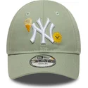 new-era-curved-brim-youth-9forty-summer-icon-new-york-yankees-mlb-green-adjustable-cap