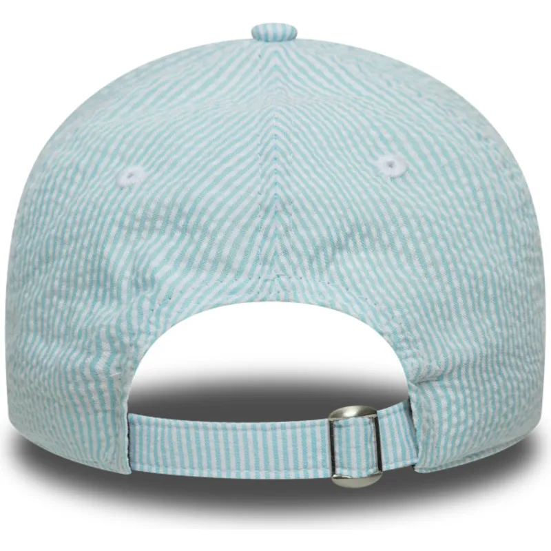 cap-izliekta-blue-adjustable-strap-9twenty-seersucker-no-los-angeles-dodgers-mlb-no-new-era