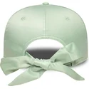 new-era-curved-brim-women-9forty-bow-back-satin-los-angeles-dodgers-mlb-green-adjustable-cap