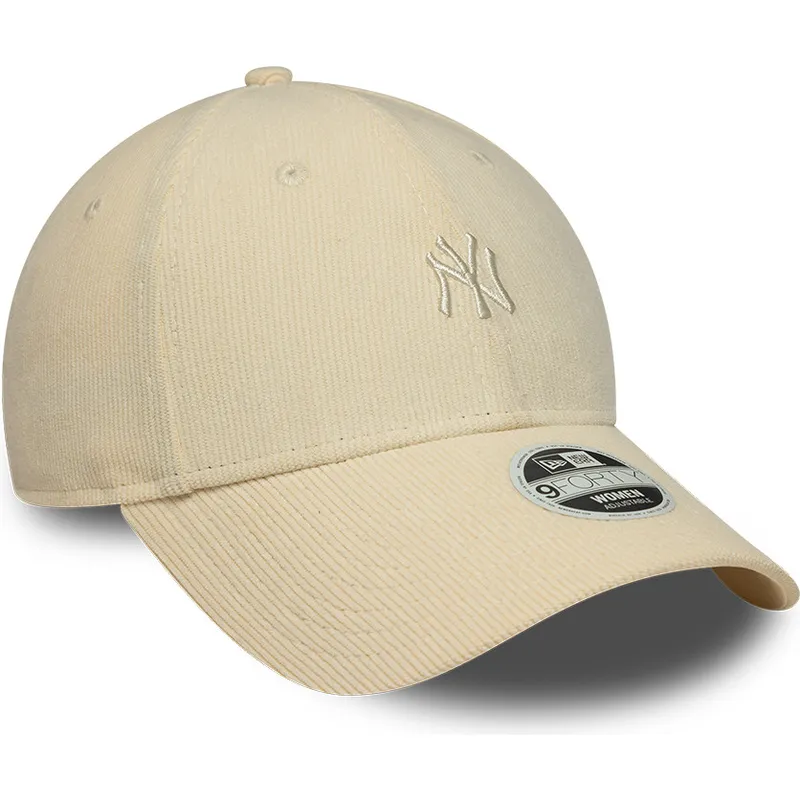 cap-izliekta-beige-adjustable-strap-9forty-mini-cord-no-new-york-yankees-mlb-no-new-era