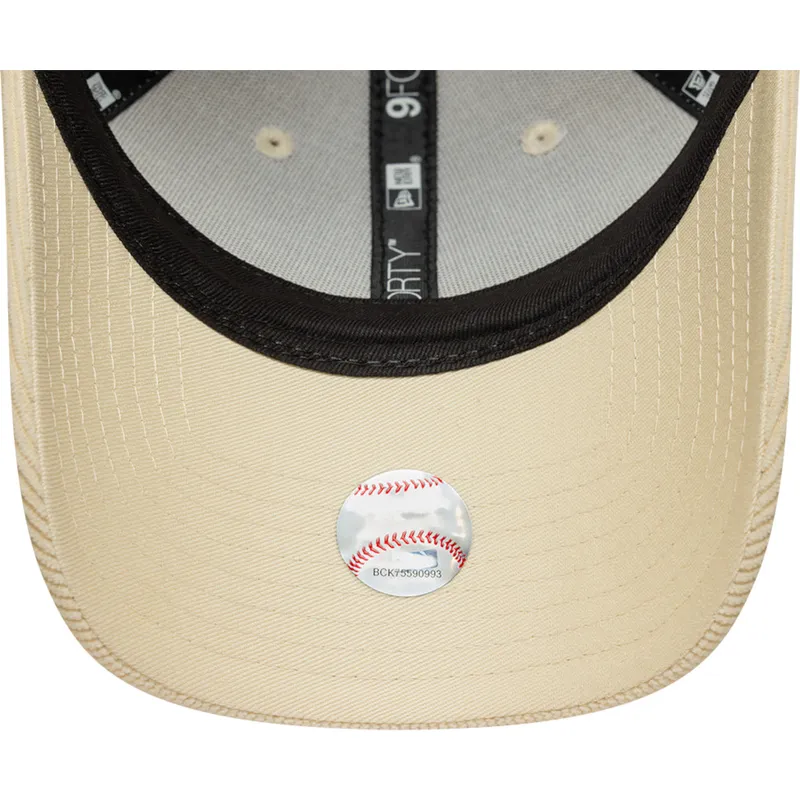 cap-izliekta-beige-adjustable-strap-9forty-mini-cord-no-new-york-yankees-mlb-no-new-era