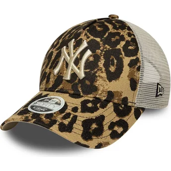 Cepur izliekta šoferis leopards snapback 9FORTY M-Crown A Frame Leopard no New York Yankees MLB no New Era