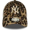 cepur-izliekta-truckeris-leopards-snapback-9forty-m-crown-a-frame-leopard-no-new-york-yankees-mlb-no-new-era