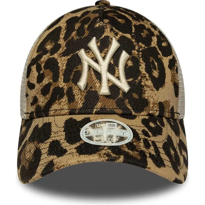 cepur-izliekta-truckeris-leopards-snapback-9forty-m-crown-a-frame-leopard-no-new-york-yankees-mlb-no-new-era