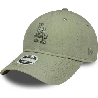 Cap izliekta green adjustable strap 9TWENTY Midi Linen no Los Angeles Dodgers MLB no New Era