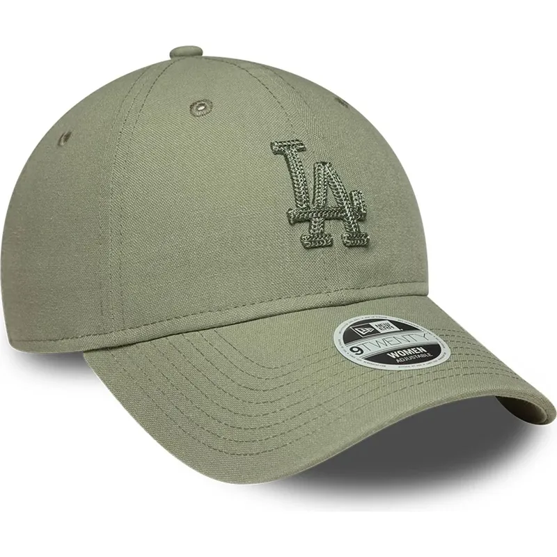 cap-izliekta-green-adjustable-strap-9twenty-midi-linen-no-los-angeles-dodgers-mlb-no-new-era