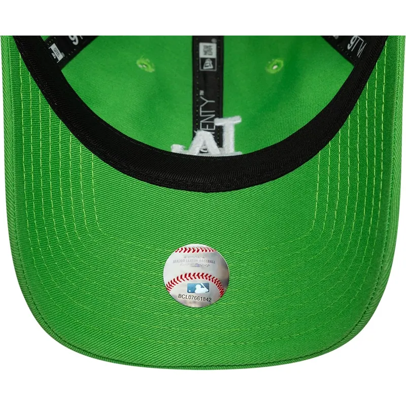 new-era-curved-brim-women-9twenty-league-essential-midi-los-angeles-dodgers-mlb-green-adjustable-cap