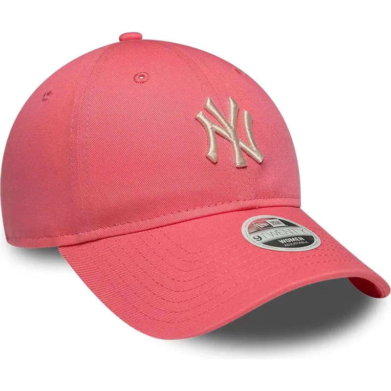 cepur-izliekta-roza-regulejama-lente-9twenty-league-essential-midi-no-new-york-yankees-mlb-no-new-era